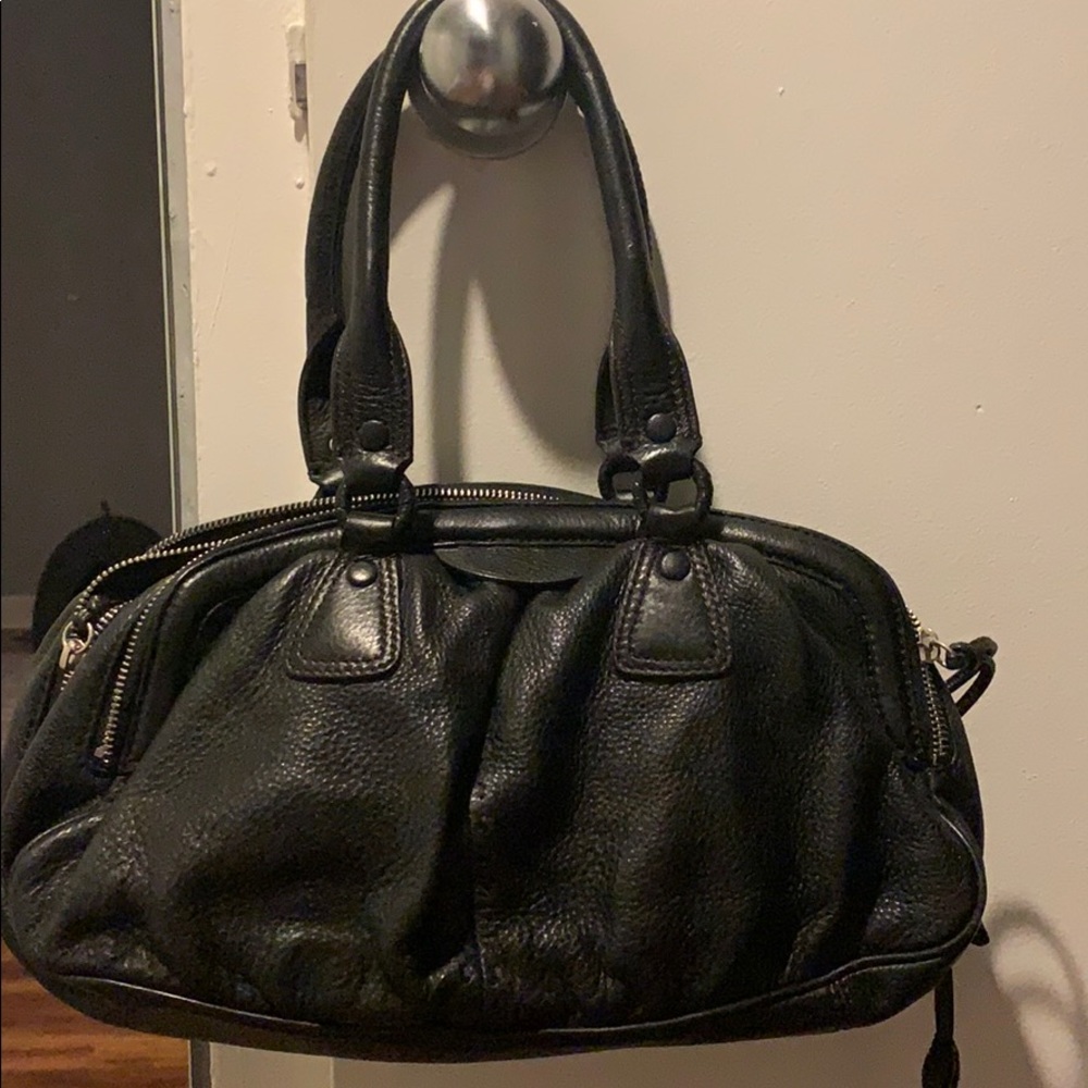 COLE HAAN - 3 Zipper Pocket Satchel - Black